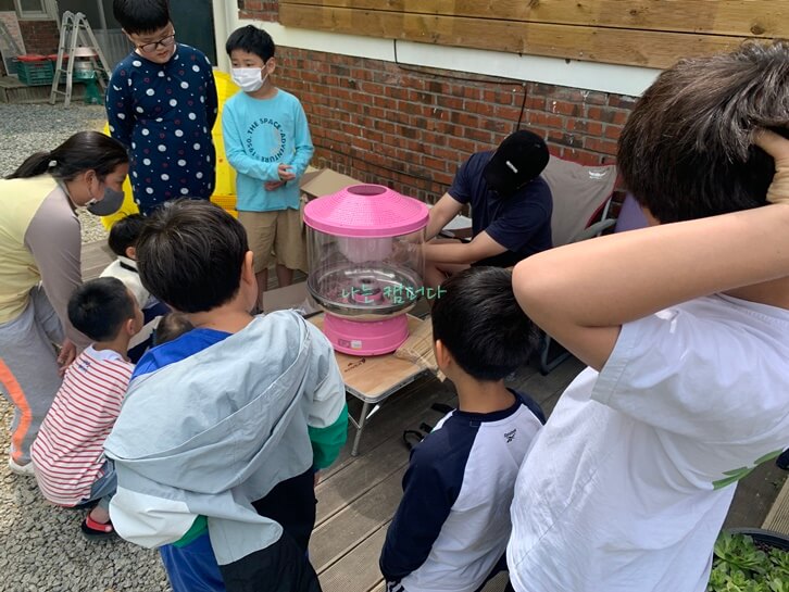 옛날학교 캠핑장-솜사탕