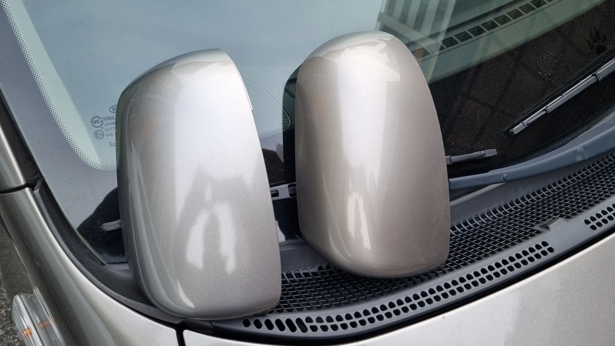 사이드미러 도색 비교