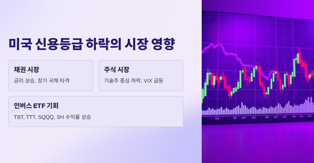 미국 신용등급 하락이 시장에 미치는 영향