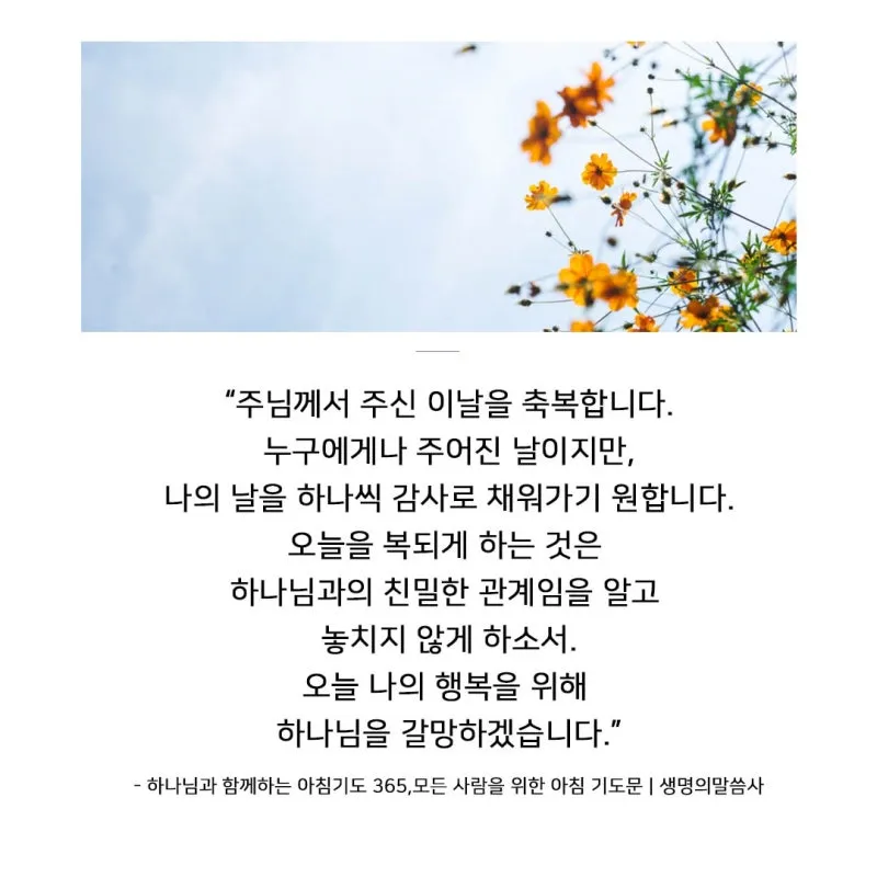 천주교 새벽을 시작하는 은총의 아침기도문 모음_2