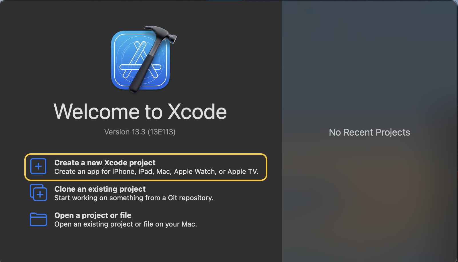 1. Xcode 구성하기
