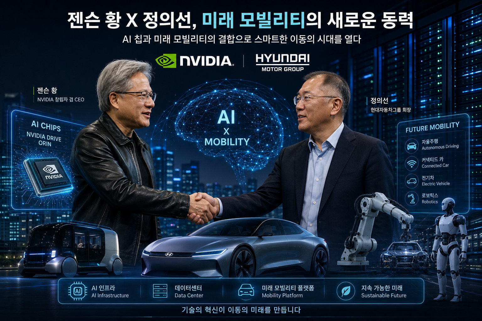 엔비디아와 현대차의 협력 범위가 더 넓어질 수 있고,
새만금이 AI&middot;로봇 산업 거점으로 부상할 수 있다