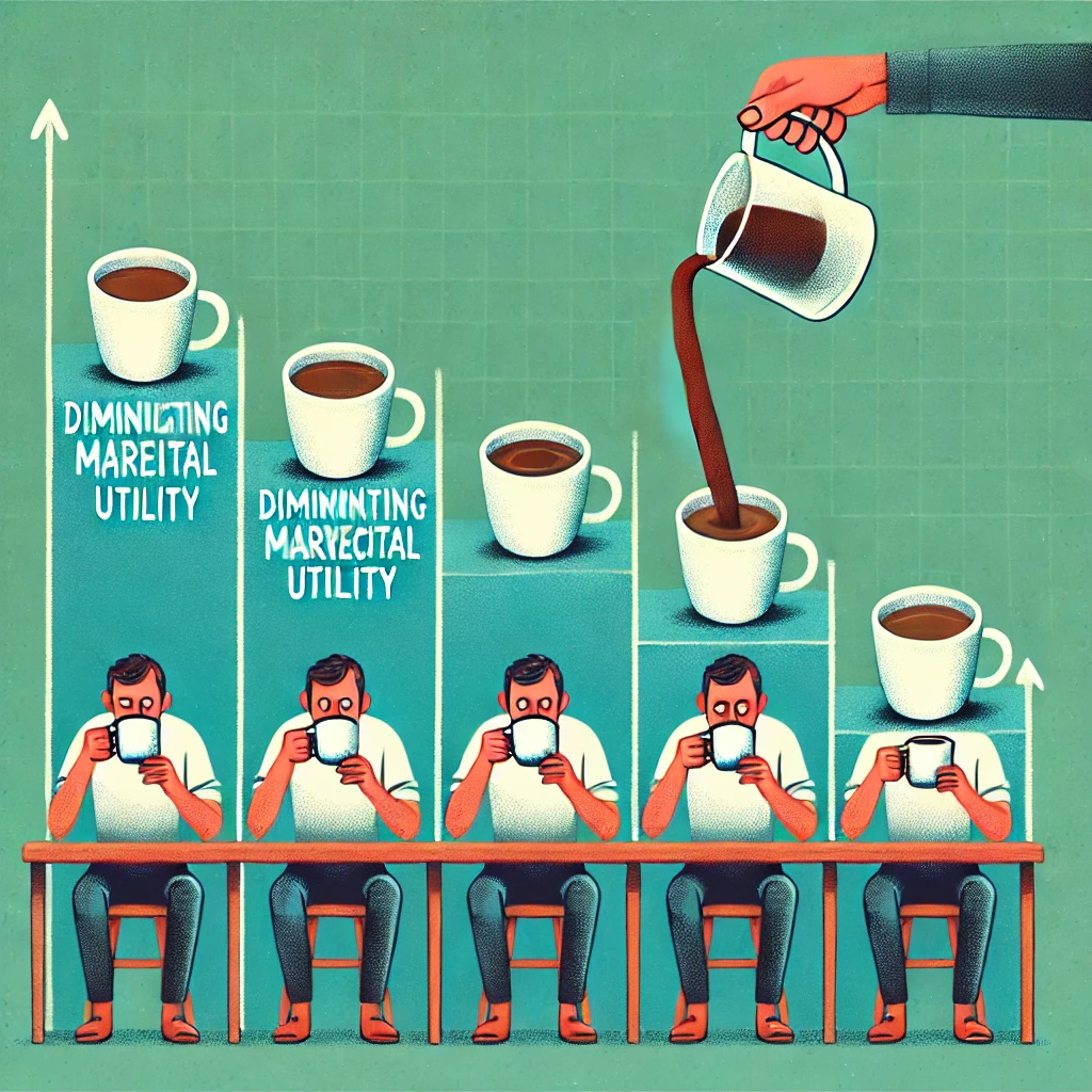 커피를 마시는 한계효용
