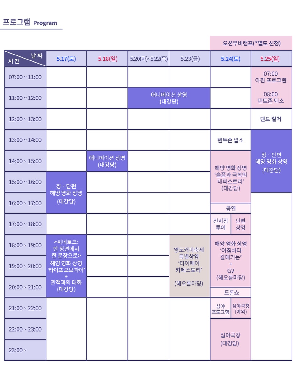 '2025 뮤지엄나잇 오션필름위크', 부산에서 열리는 해양영화제 일정과 관람팁