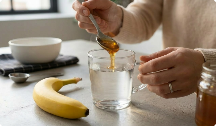 둘째, 꿀물+바나나로 혈당 안정화하기