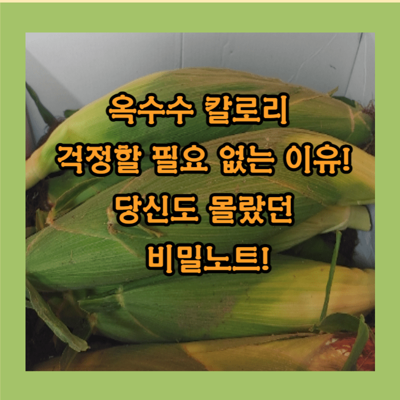 옥수수 칼로리 썸네일