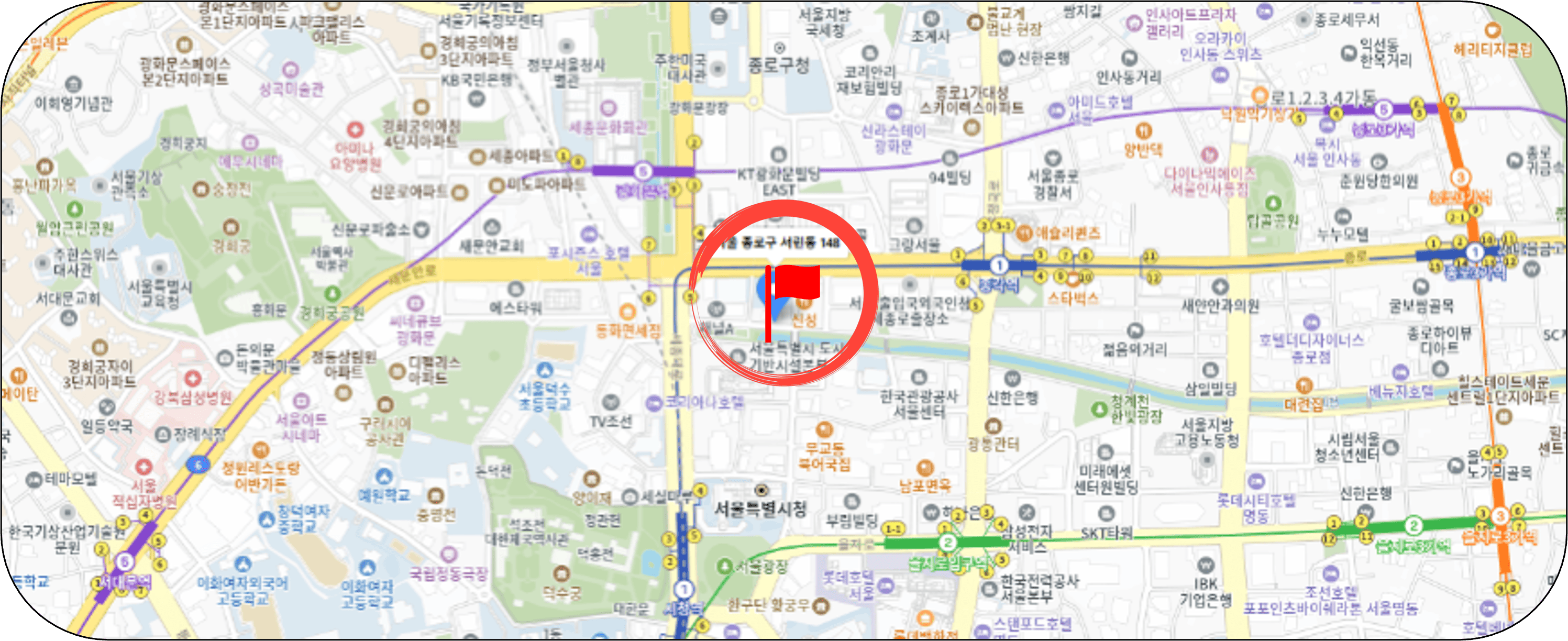 서울빛초롱축제 빛초롱 오시는 길 지도