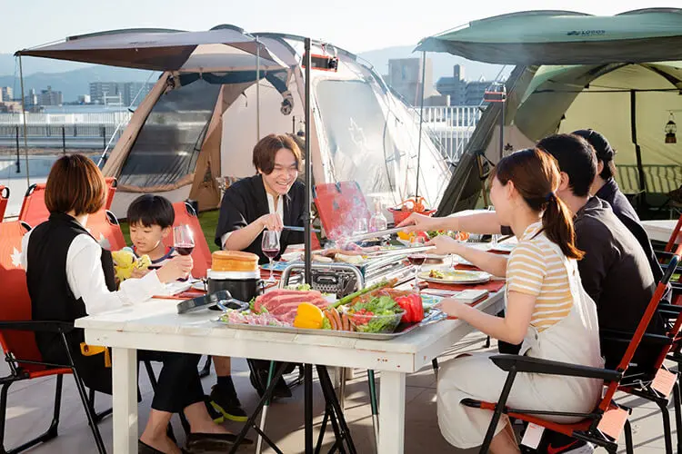 바비큐 빌리지 포도나무 fukuoka 라라포트 후쿠오카