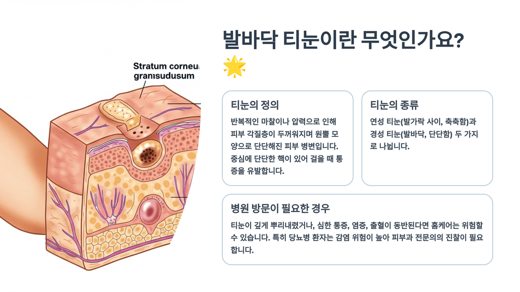 발바닥 티눈이란 무엇인가요?