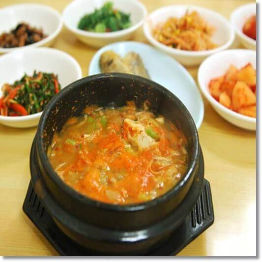 청국장 찌개와 한식