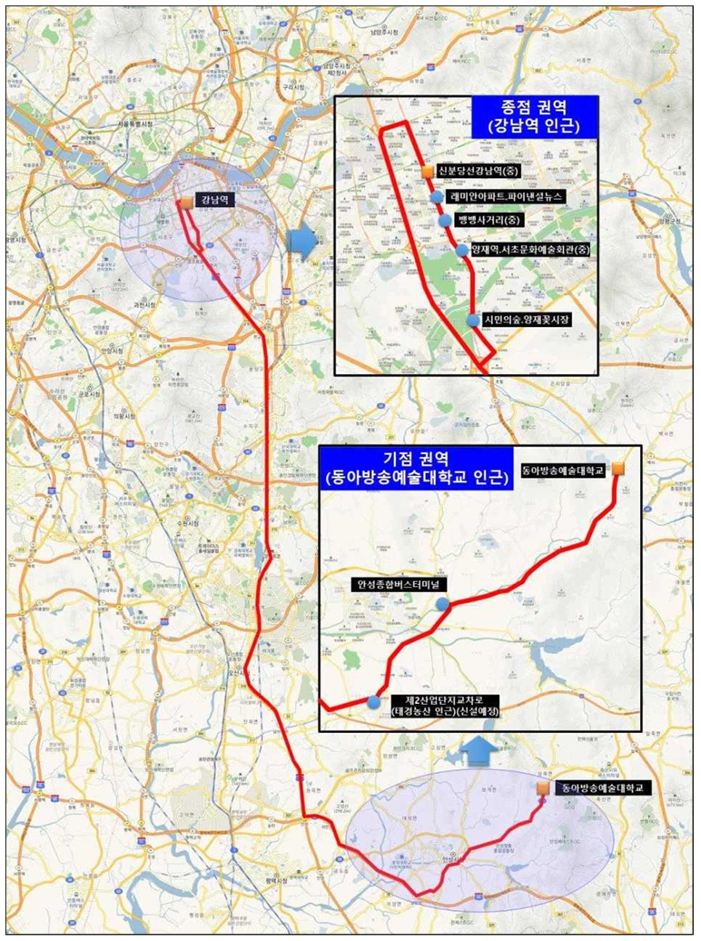 안성 4402번(동아방송대 ~ 강남역)