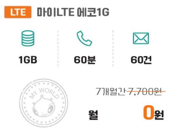 마이월드_알뜰폰_요금제