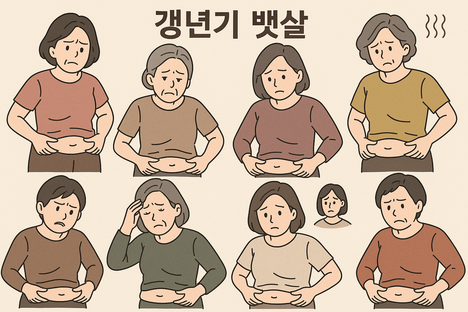 갱년기 뱃살 빼는법