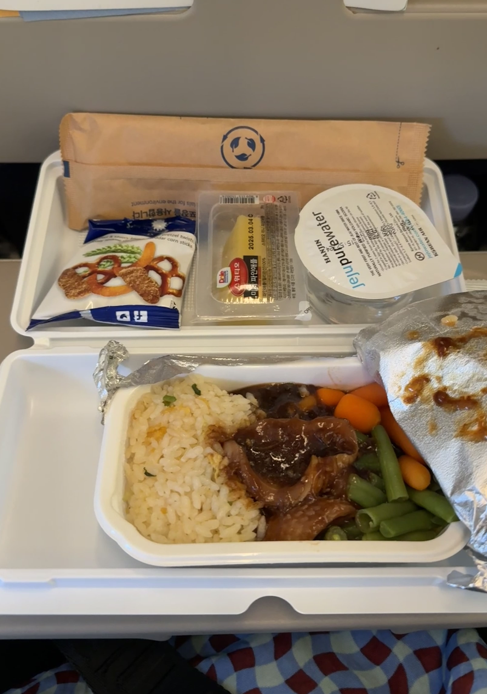 오사카 교토 3월 봄 여행, 대한항공 기내식