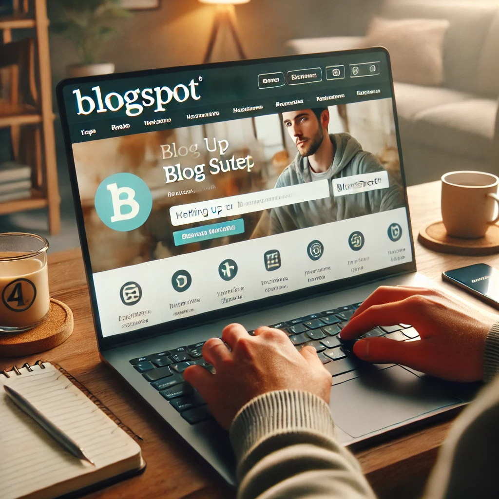 블로그 스팟 블로그를 하고 있는 사진