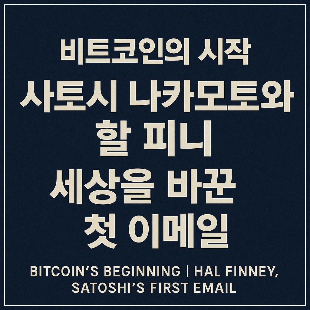 비트코인의 시작 ❘ 사토시 나카모토와 할 피니, 세상을 바꾼 첫 이메일