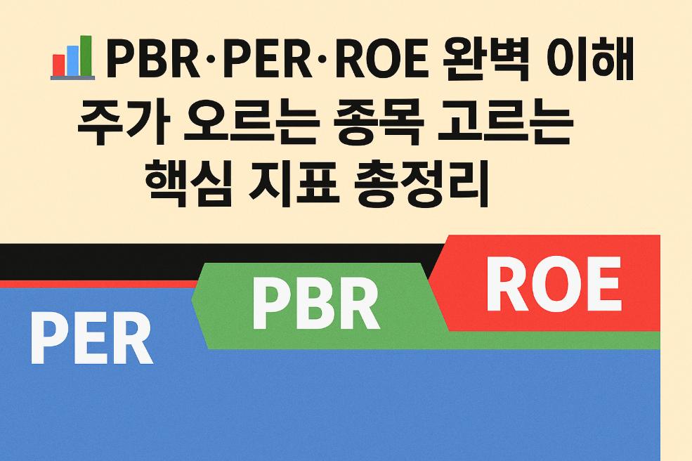 PBR&middot;PER&middot;ROE 완벽 이해