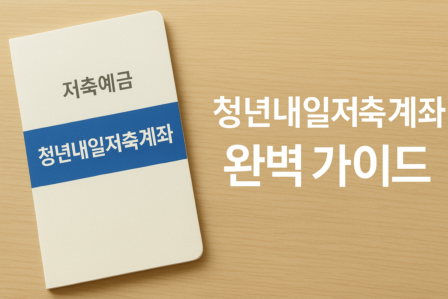 청년내일 저축계좌 통장