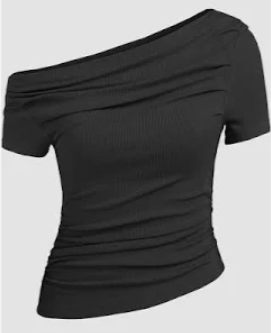 원숄더슬림니트탑