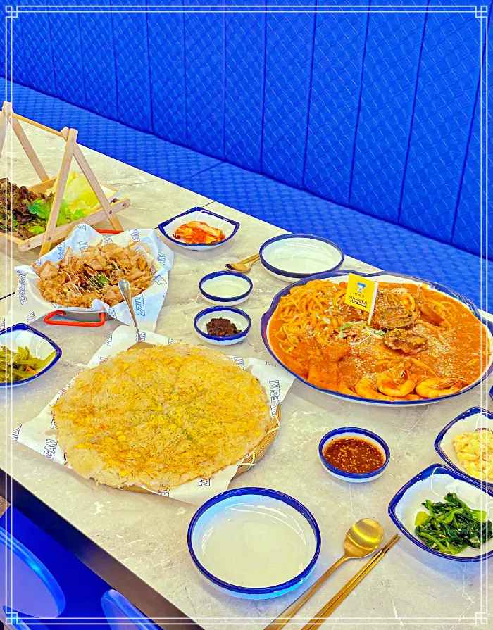 가볼만한 곳, 강릉, 세인트존스 호텔 맛집 우동 사리, 매콤 새우, 오징어, 전복찜