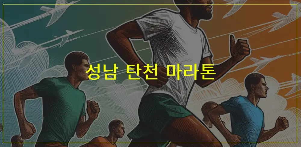 성남-탄천-마라톤