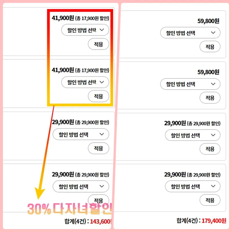 서울에서부산까지-4인가족-KTX-기차표-할인금액