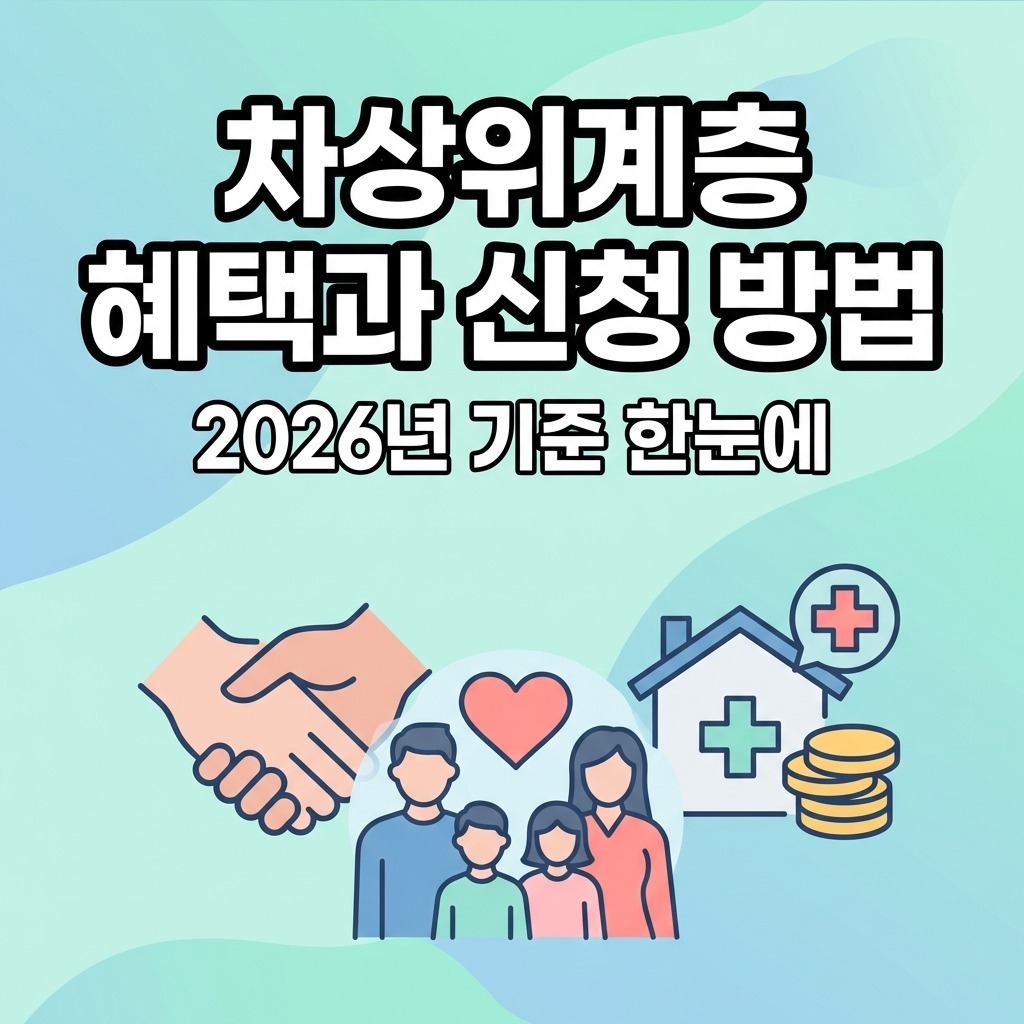 차상위계층 혜택과 신청 방법, 2026년 기준 한눈에 정리