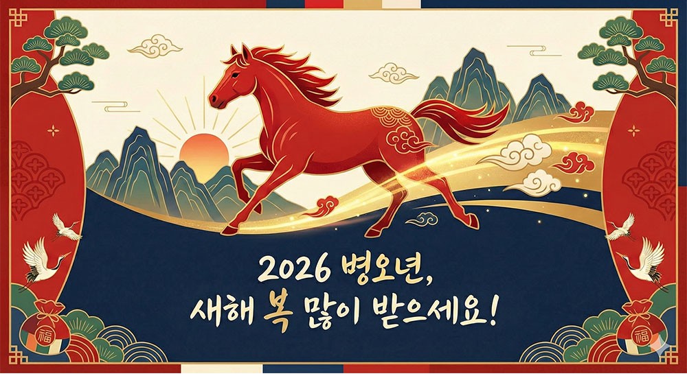 2026년 병오년, 새해 복 많이 받으세요!