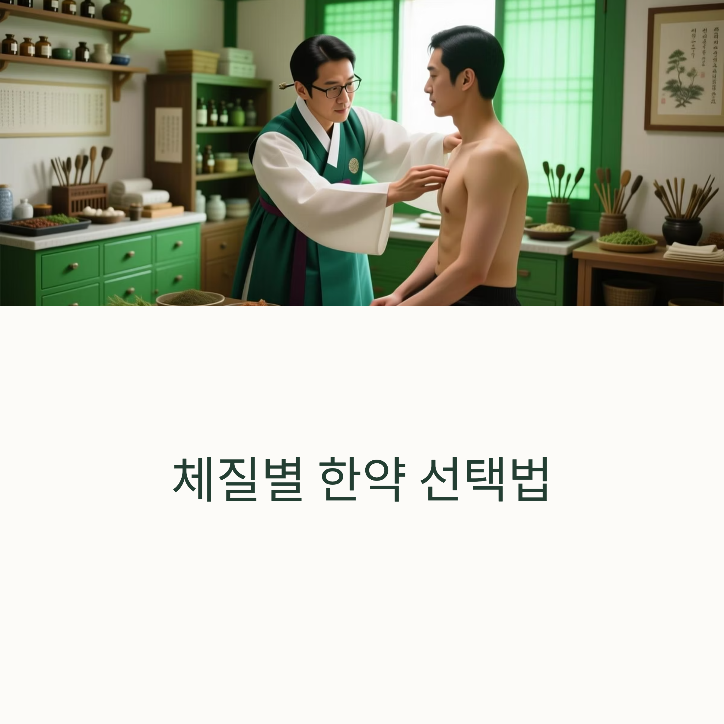 체질별 한약 선택법