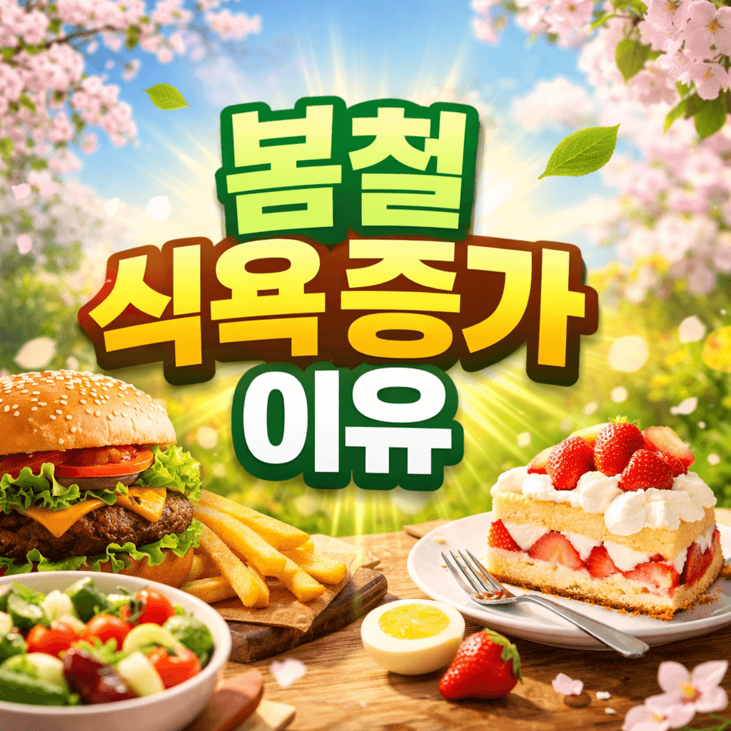 봄만 되면 배고픈 이유? 봄철 식욕 증가 이유 완벽 정리