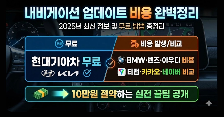 내비게이션 업데이트비용 완벽정리