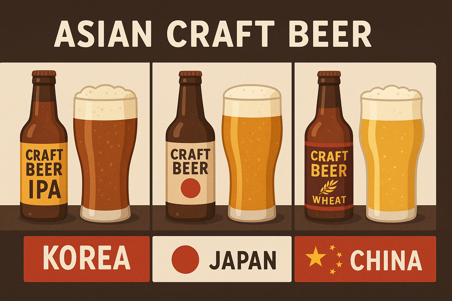 아시아 수제맥주 탐방 (한국, 일본, 중국 비교) 연관 이미지