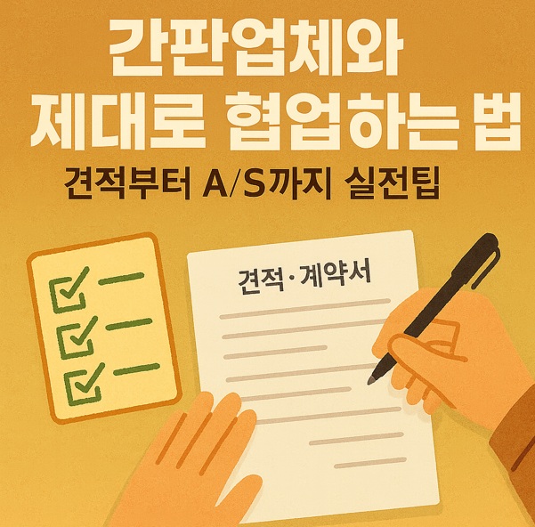 간판업체와 제대로 협업하는법