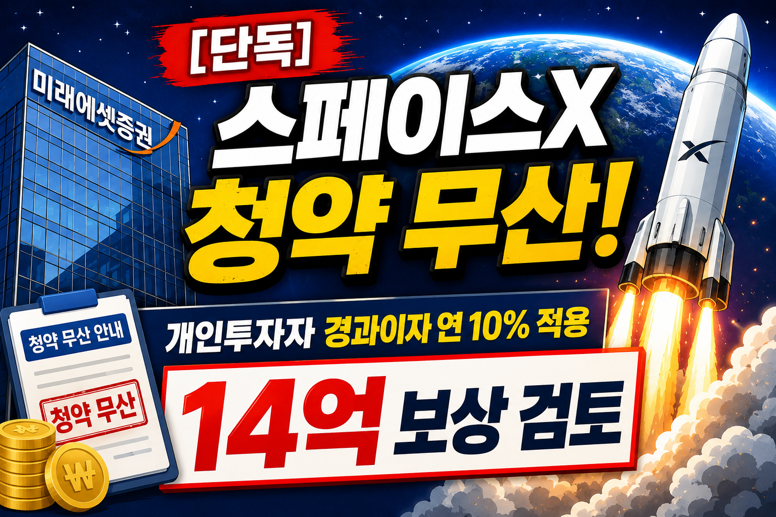 미래에셋 스페이스X 청약 무산