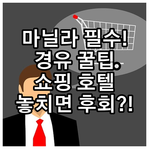 마닐라 여행 경유 쇼핑 목적에 맞는 ..
