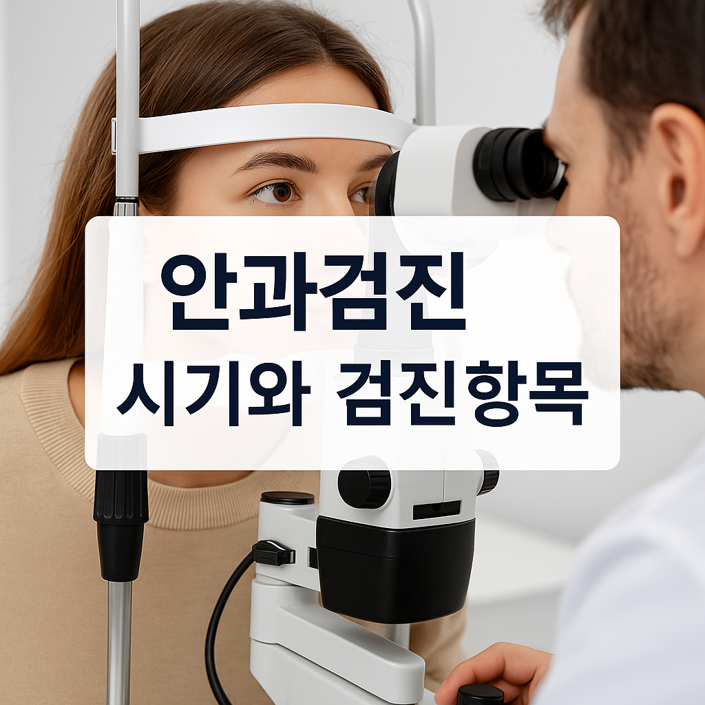 안과 검진 연령별 시기와 항목