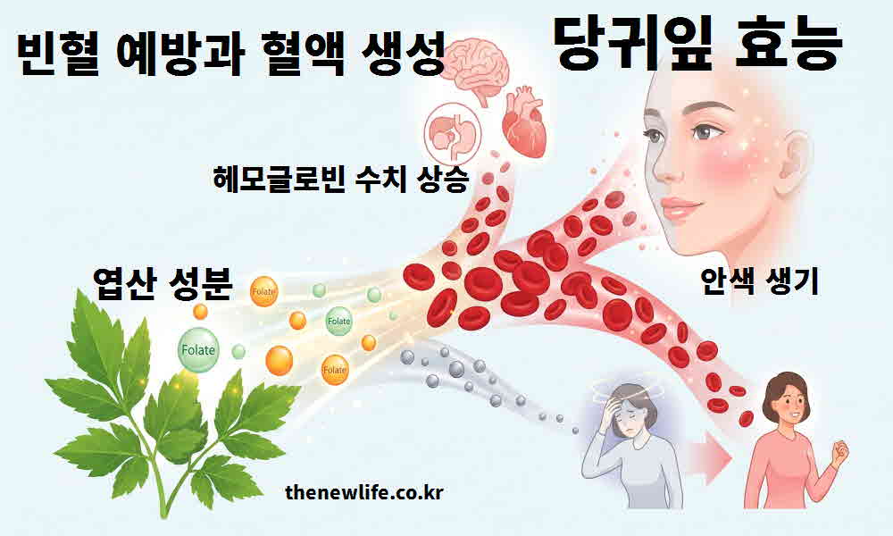 당귀잎 효능 빈혈 예방 혈액 생성