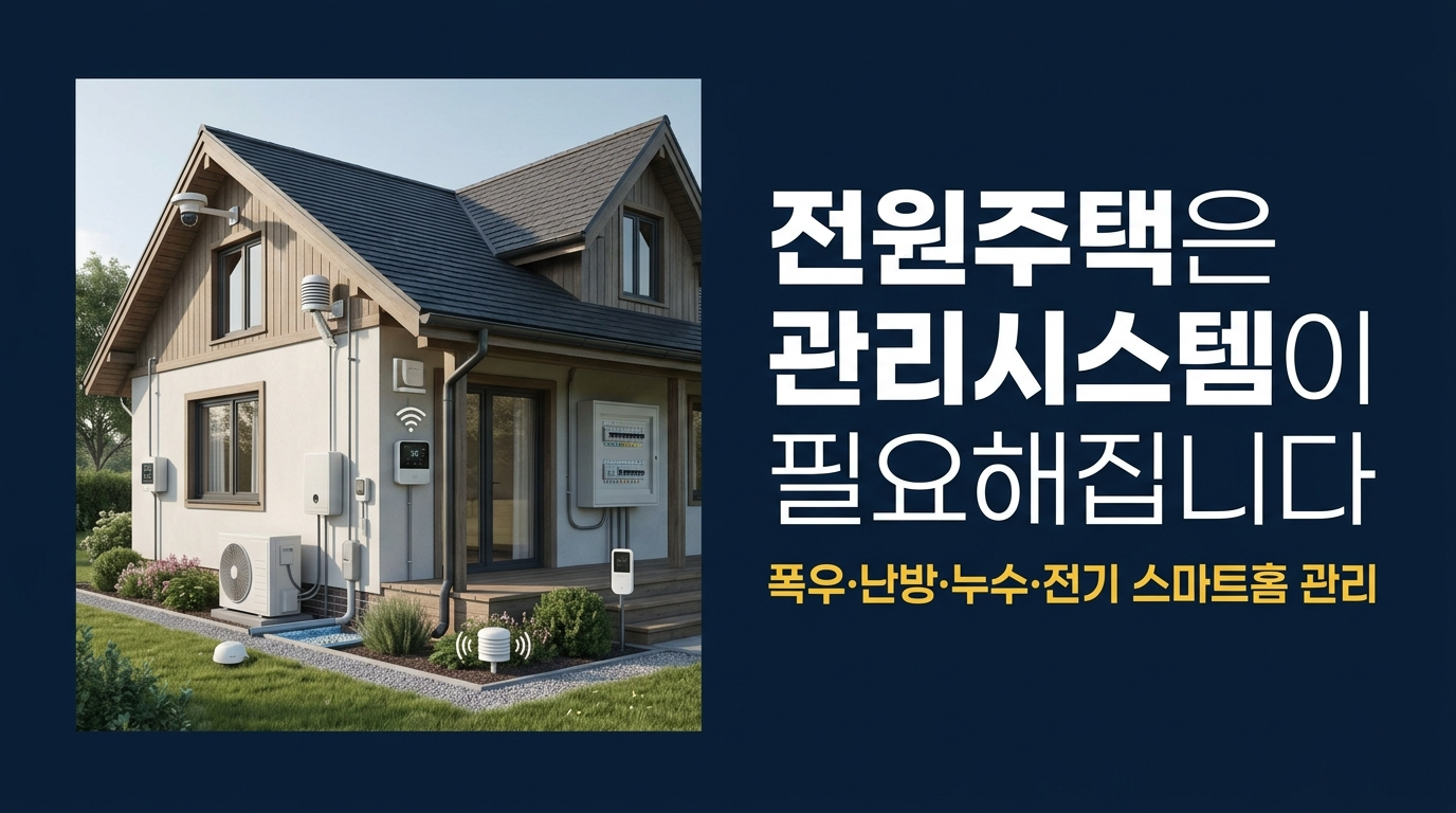 전원주택은 관리시스템이 필요함
