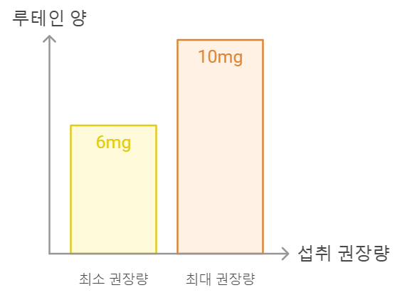 루테인 하루 권장 섭취량