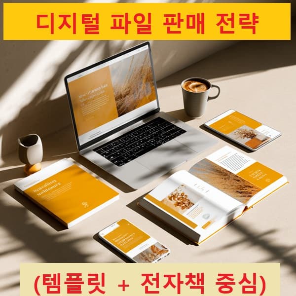 GPT로 만든 디지털 파일을 판매하는 구조를 보여주는 이미지