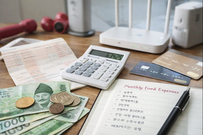 고정지출을 줄이기 위한 노력