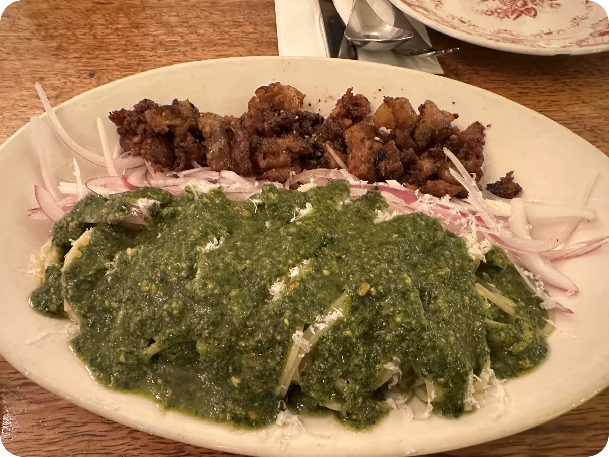 깻잎페스토 &amp; 대패불고기 파스타