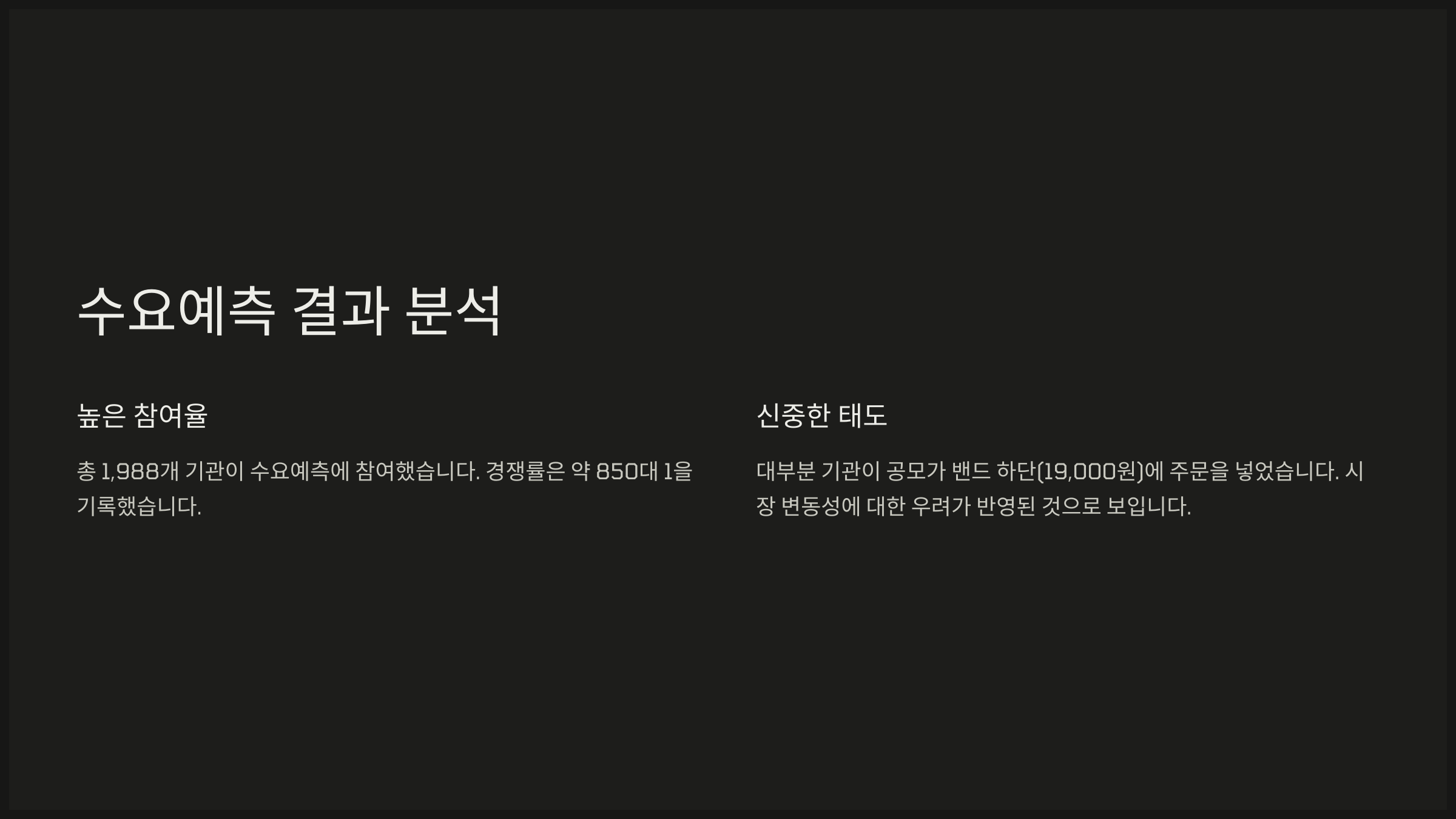 수요예측 결과 분석