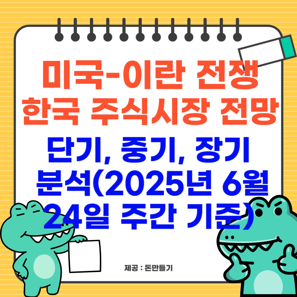 미국-이란 전쟁, 한국 주식시장 전망: 단기, 중기, 장기 분석(2025년 6월 24일 주간 기준)