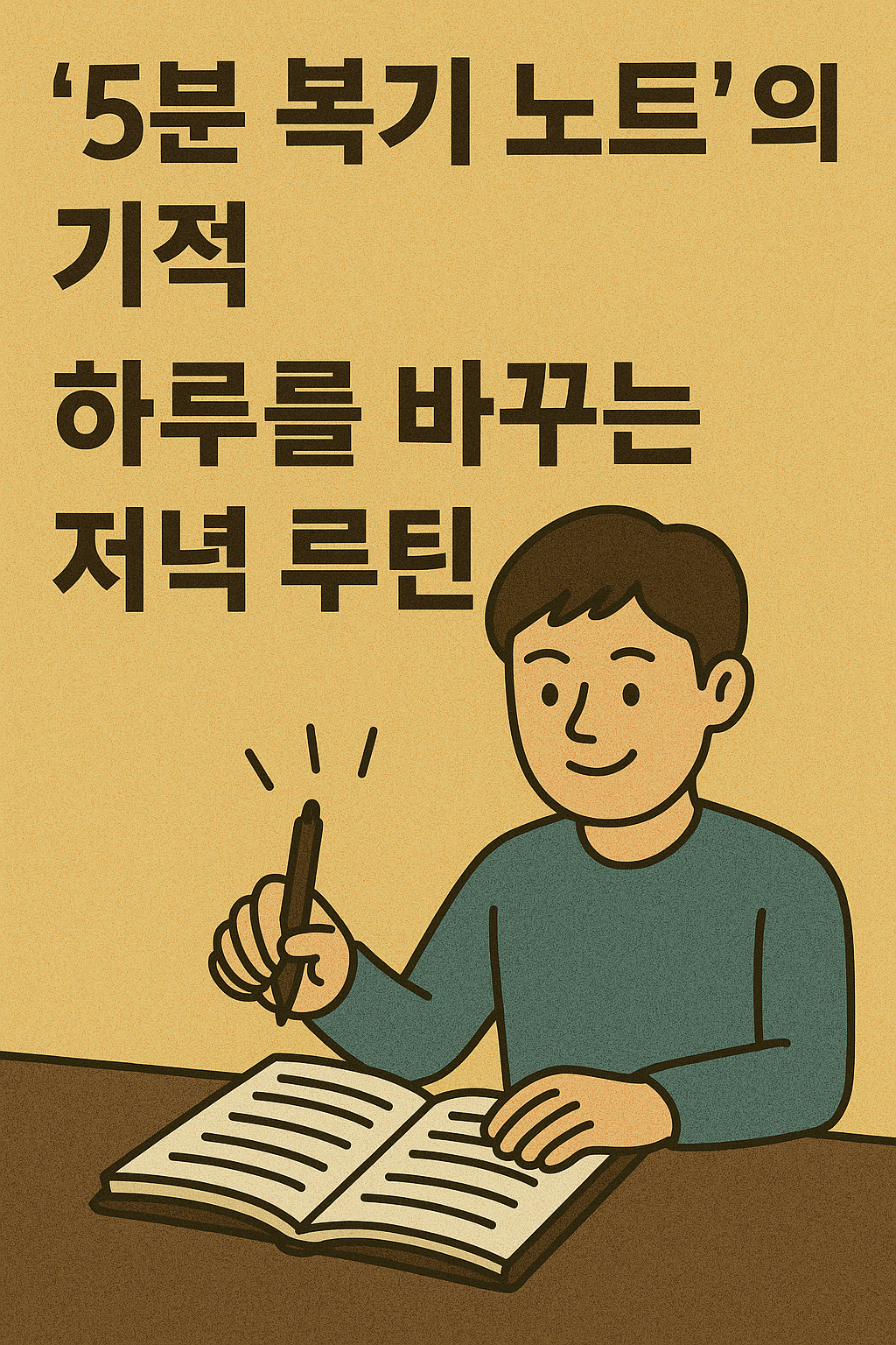 ‘5분 복기 노트’의 기적: 하루를 바꾸는 저녁 루틴
