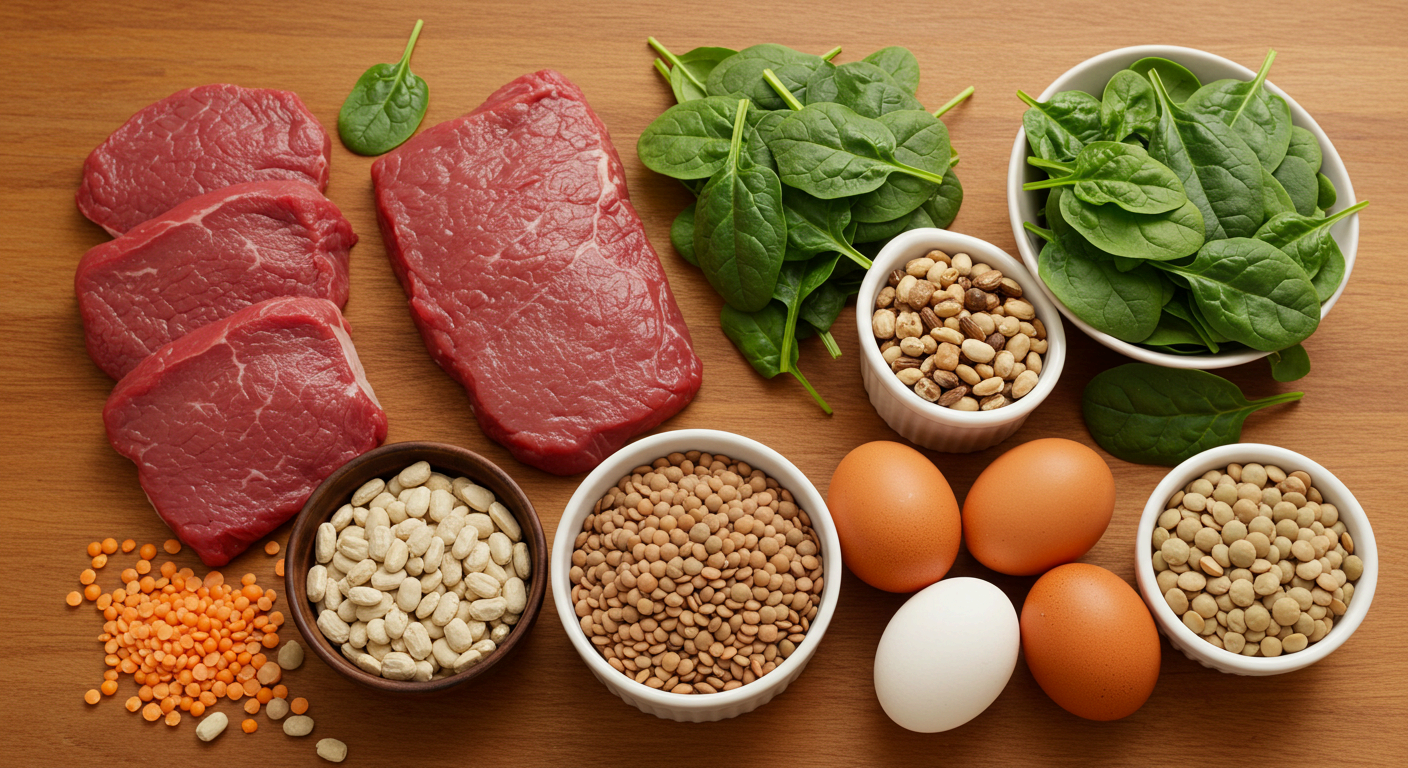 철분 가득&amp;#44; 빈혈에 좋은 음식으로 시작하세요