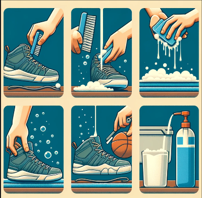 농구화관리이미지