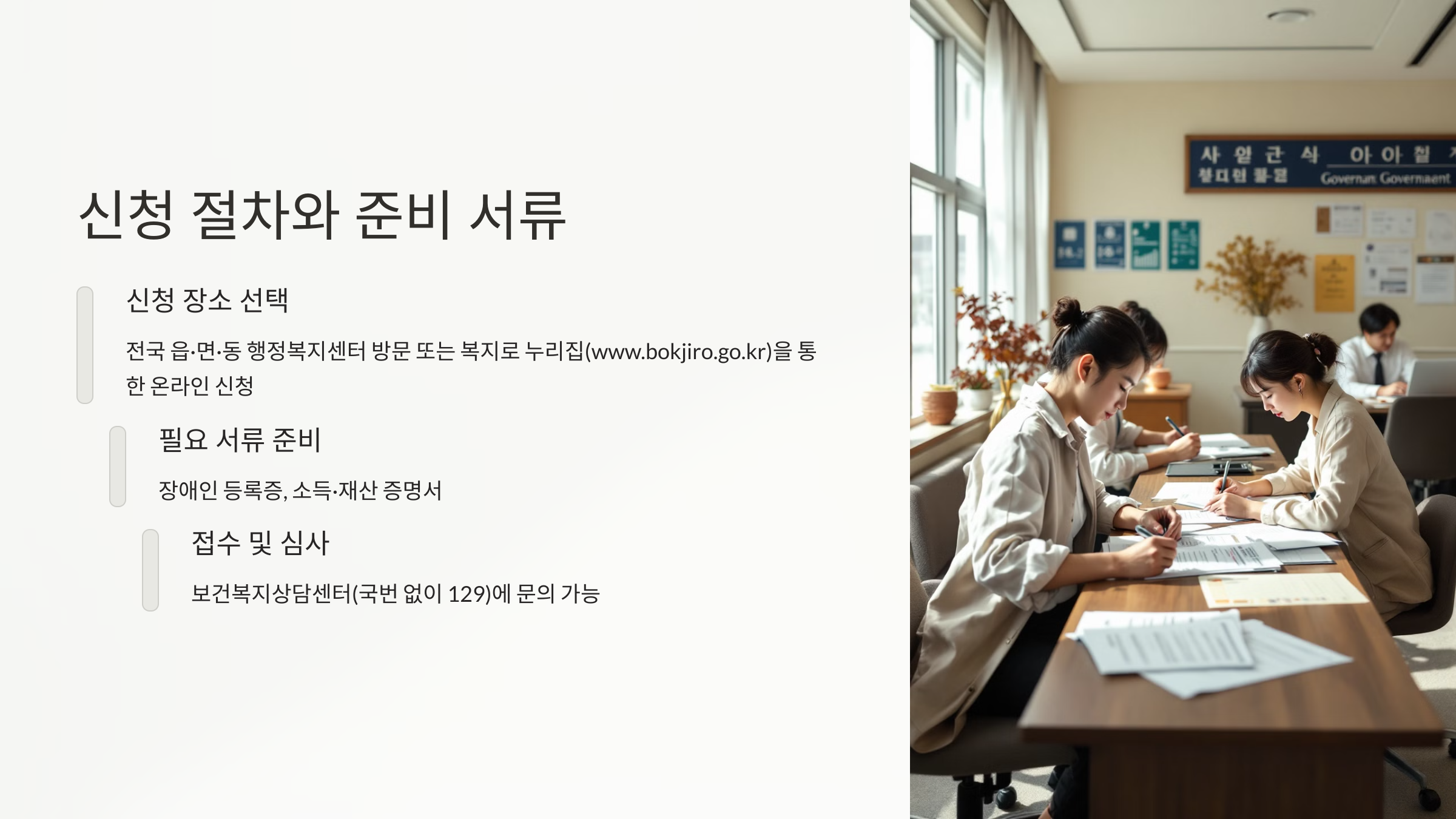 신청 절차와 준비 서류