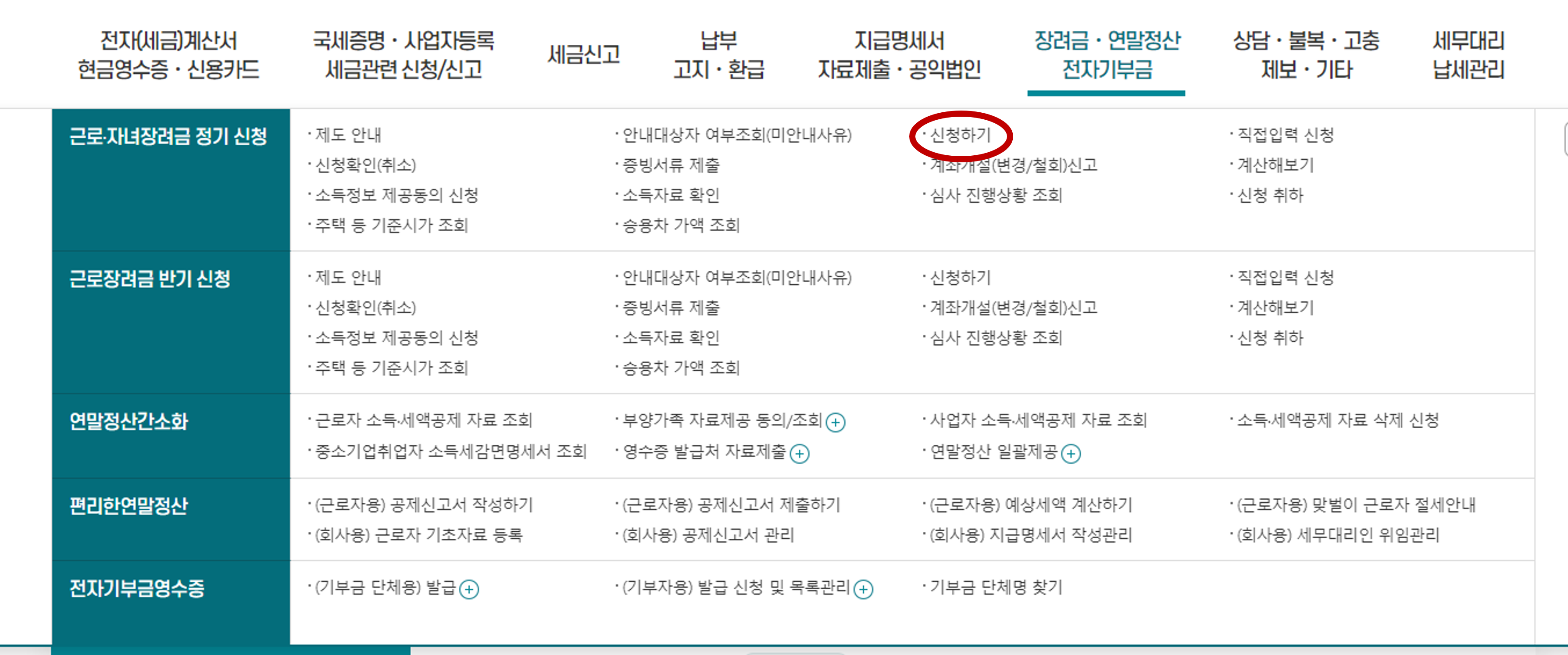 홈택스 신청하기