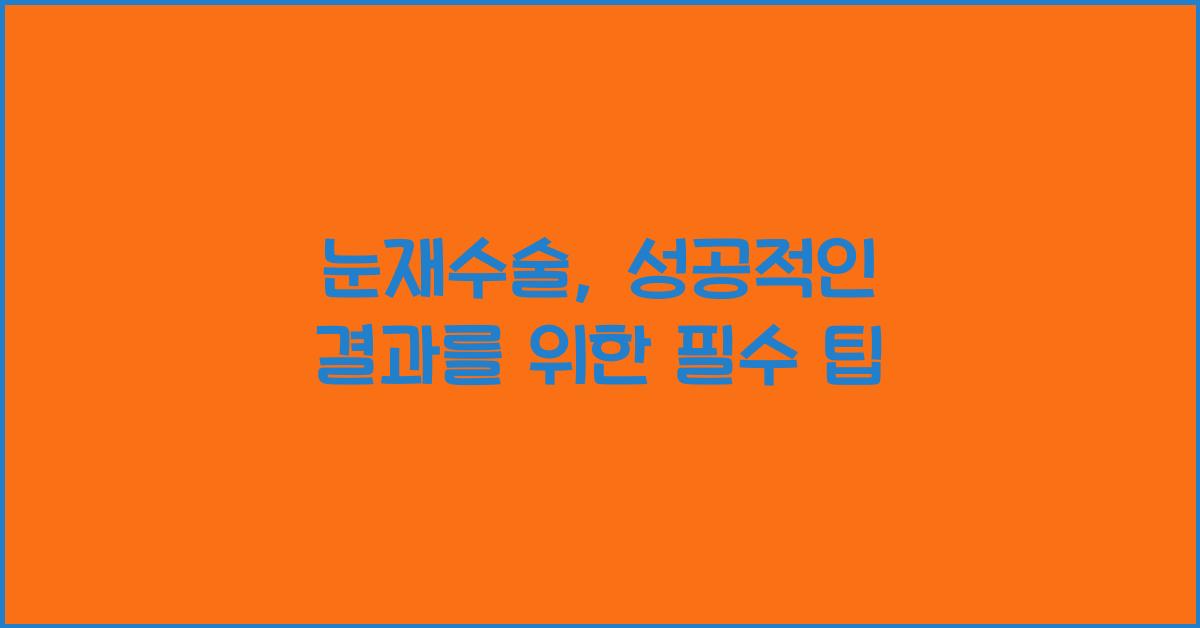 눈재수술